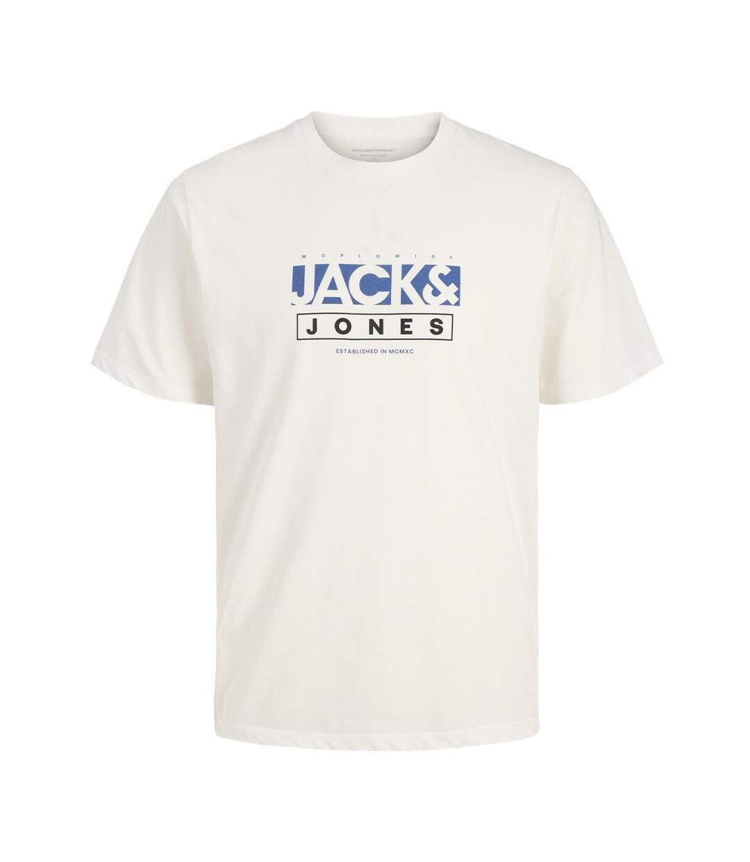 T-Shirt blanc homme jack & jones jorseven-1