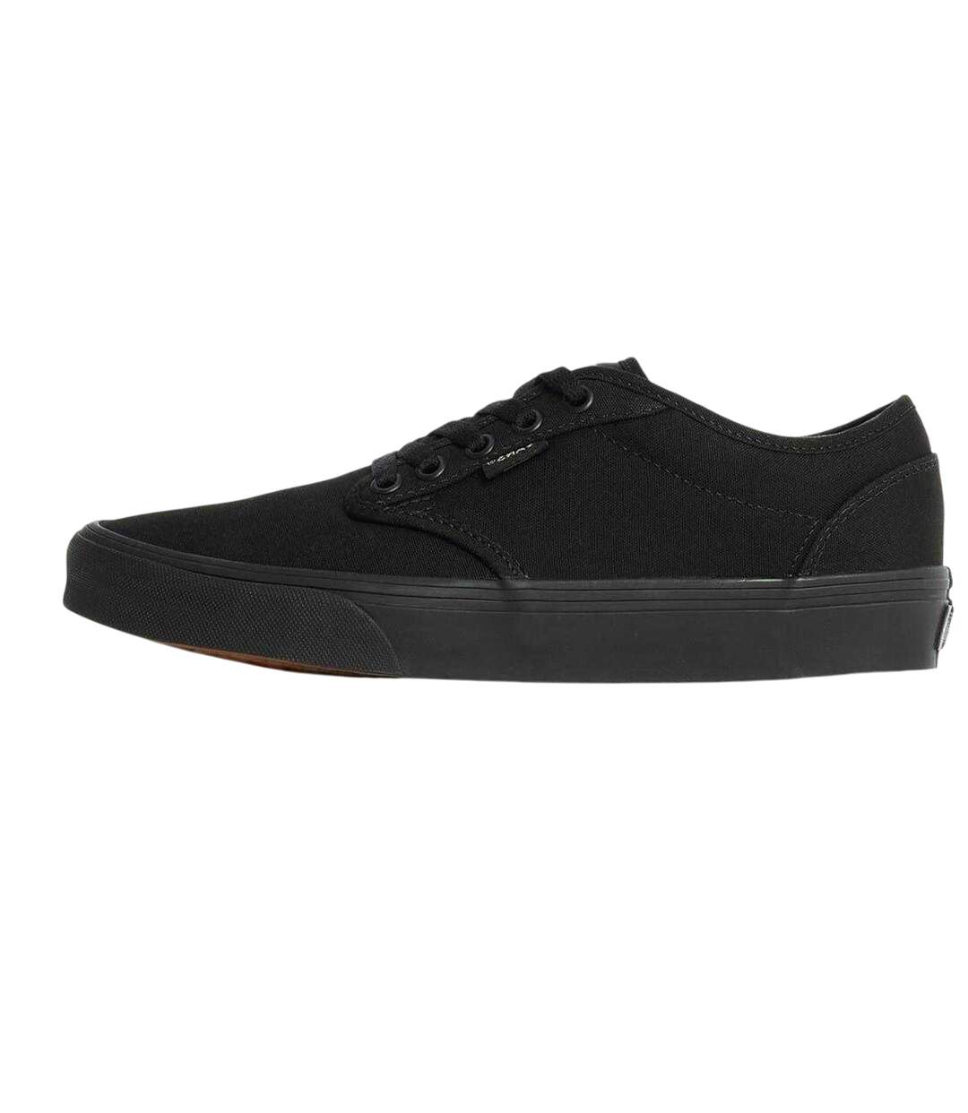 Womens/ladies Atwood Canvas Trainers Black Monochrome Vans-2