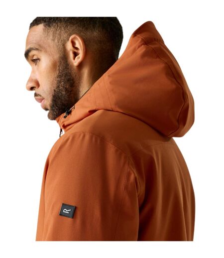 Mens Hoscar Waterproof Insulated Jacket Rooibos Tea Regatta