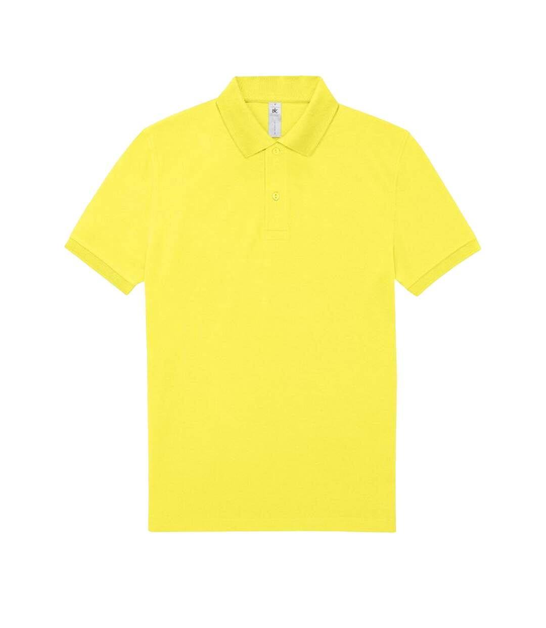 Mens polo shirt solar yellow B&C