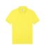 Mens polo shirt solar yellow B&C