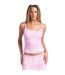 Débardeur Motif/style Logo Femme Rose Chewing-gum Snowflake-1