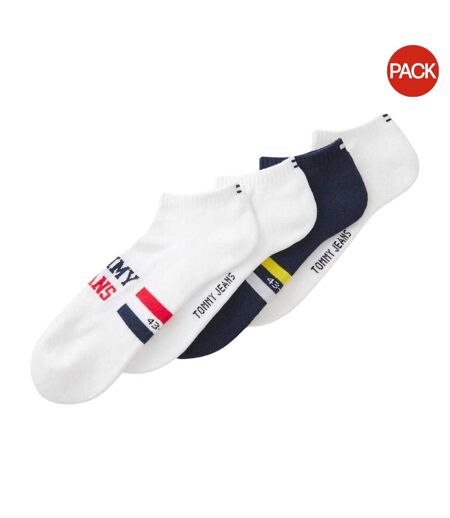 Socquettes Homme Blanc Bleu Tommy Hilfiger