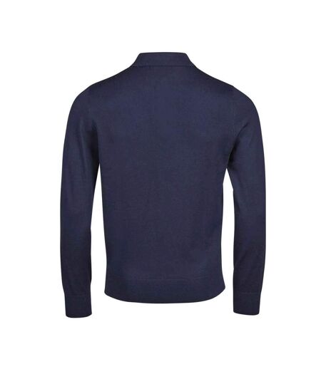Polo Manches Longues Homme Bleu Marine Tee Jays
