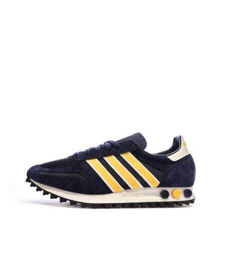 Baskets marines/jaunes homme adidas la trainer