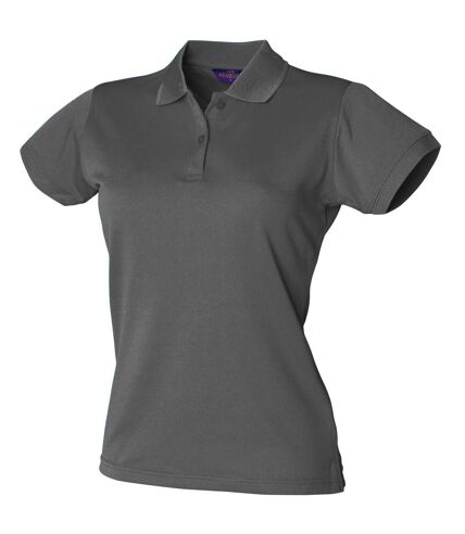 Henbury Womens/Ladies Coolplus® Fitted Polo Shirt (Light Blue)