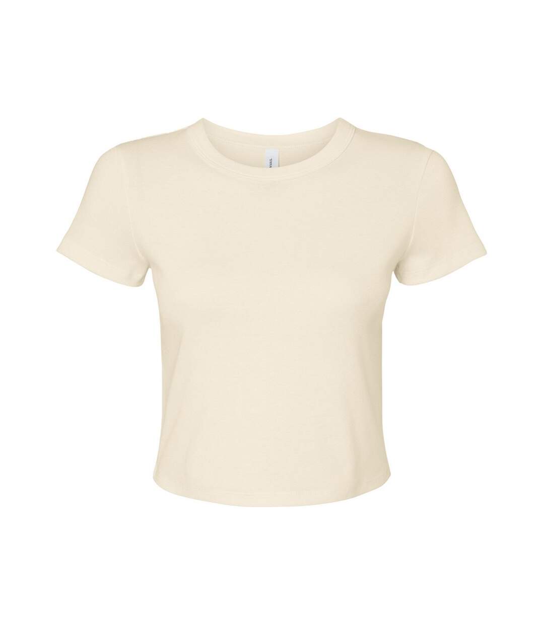 Haut court femme naturel uni Bella + Canvas-1