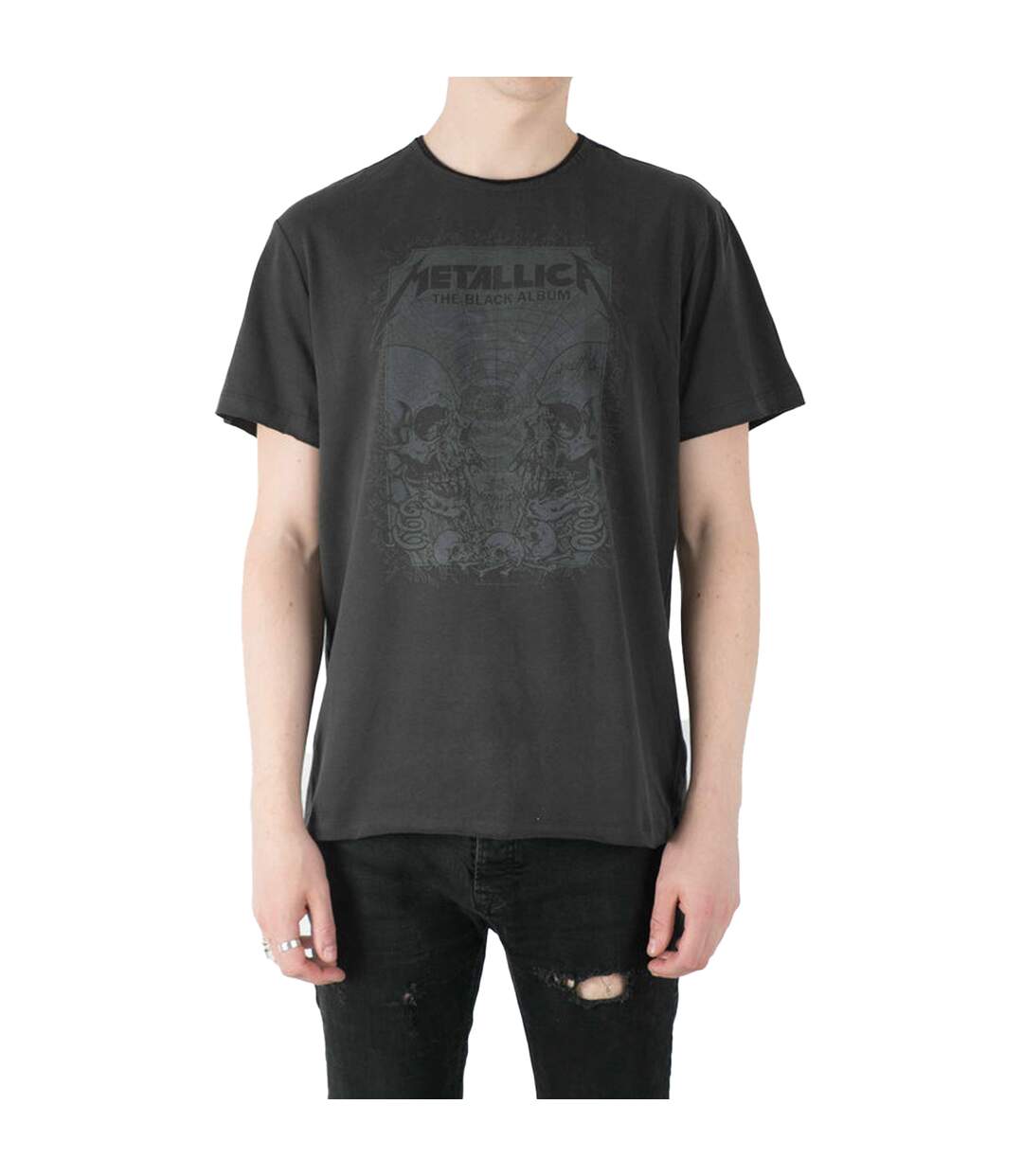 T-shirt The Black Album Adulte Charbon Amplified-3