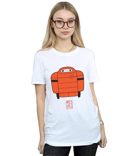 Disney - T-shirt BIG HERO BAYMAX SUIT - Femme (Blanc) - UTBI16954