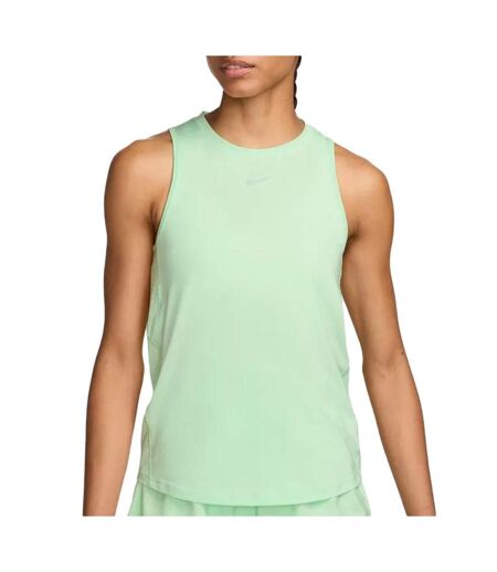 Débardeur vert  femme nike one classic - l