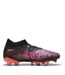 Womens/ladies Future 8 Match Snug Fit Artificial Ground Football Boots Black Purple Puma-4