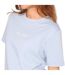 Womens/ladies Essentials Logo Boyfriend T-shirt Mineral Blue Blank Essentials-1