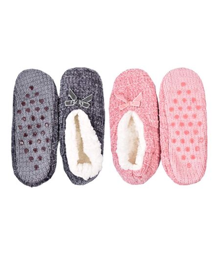 Pantoufles Femme CASA AND CO - Pack de 2