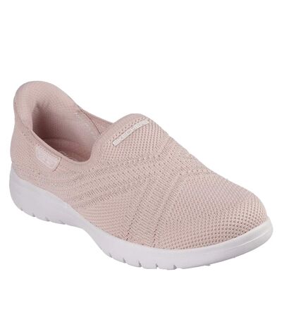 Womens/ladies On The Go Flex Excellency Slip-in Shoes Blush Skechers