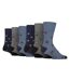 6 paires de chaussettes fantaisie à motifs en coton riche pour hommes-1