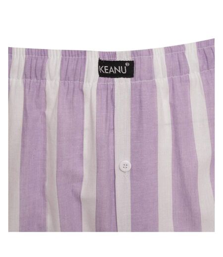 Pack Of 6  Mens Pastel Striped Woven Boxer Shorts  Multicoloured Keanu