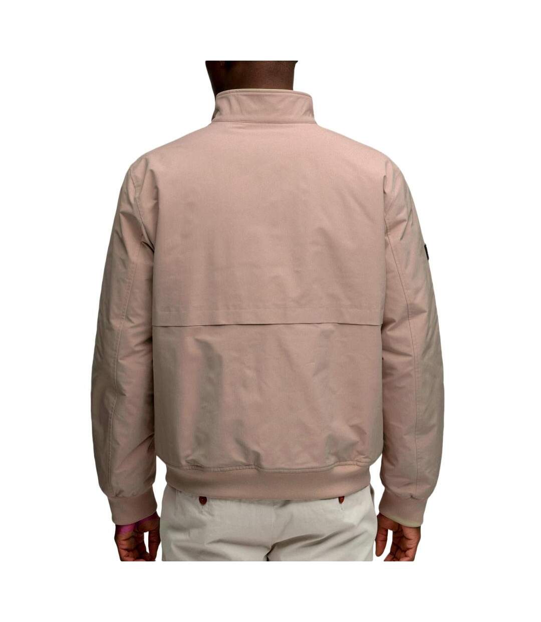Blouson marron clair homme superdry campus-2