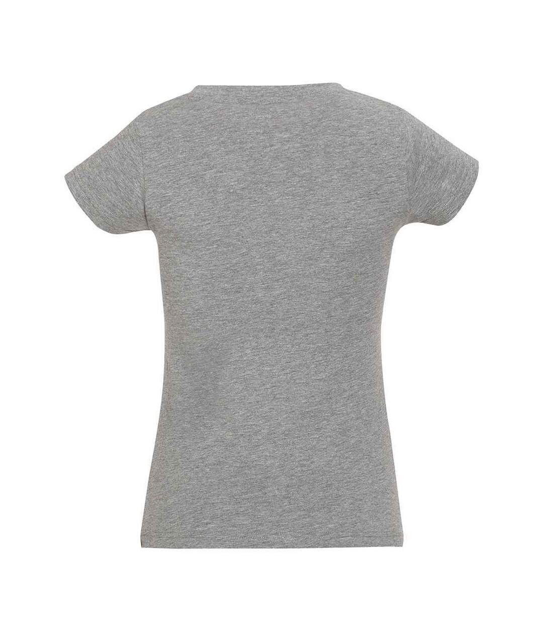 T-shirt Moon Femme Gris SOLS-2