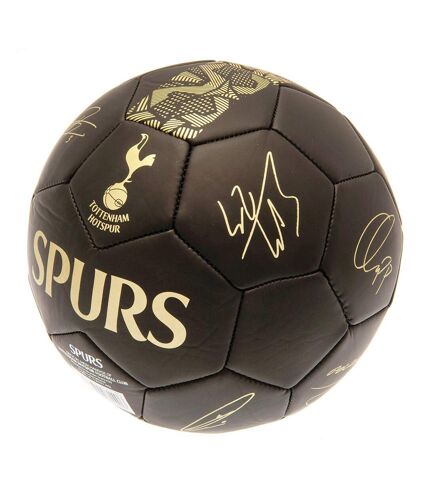 Tottenham Hotspur FC - Ballon de foot (Noir mat / Doré) (Taille 5) - UTTA9612