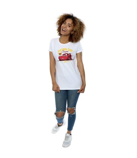 Disney - T-shirt CARS PISTON CUP CHAMPION - Femme (Blanc) - UTBI13572