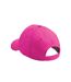 Childrens/kids original 5 panel cap fuchsia Beechfield-2