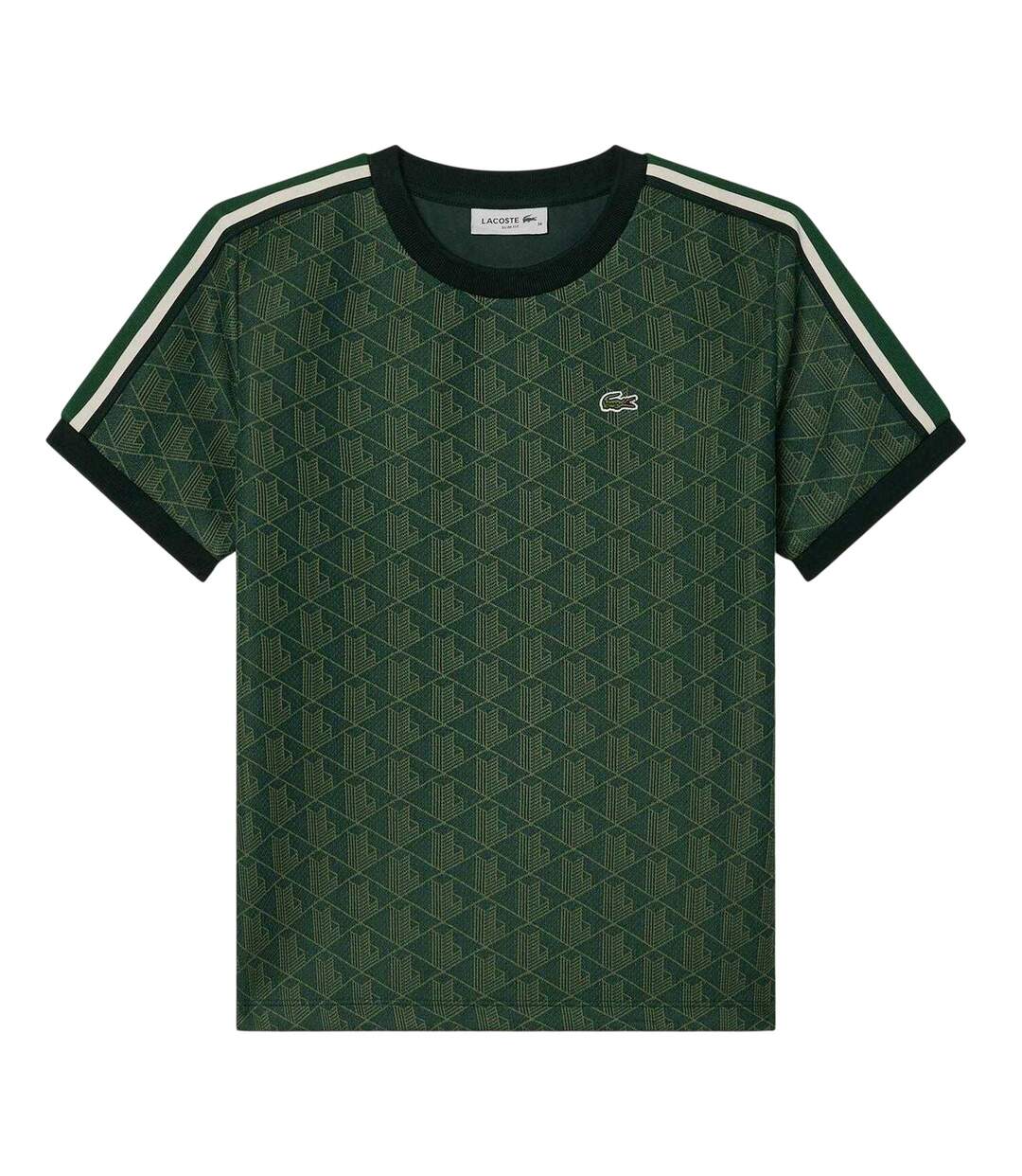 T-shirt Motif/style Monogramme Femme Vert Lacoste-1