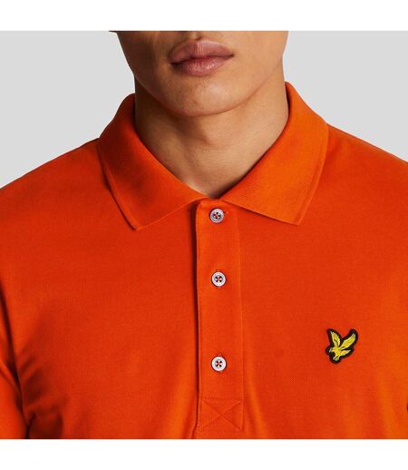 Polo Uni Homme Orange Lyle & Scott