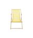 Lot de 2 Chiliennes en Bois Bain de Soleil 90cm Jaune