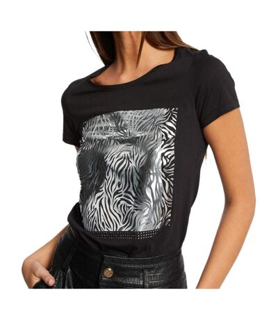 T-shirt Noir Femme Morgan DZEBA - M