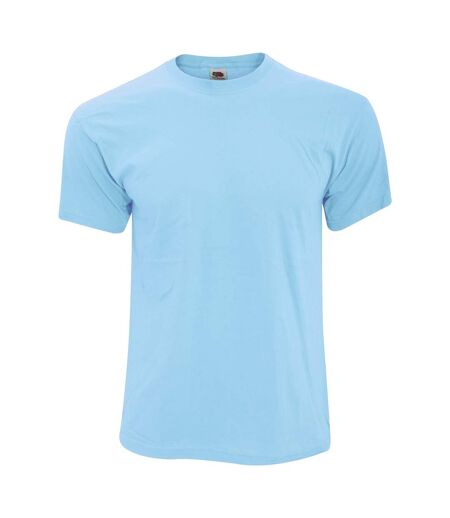 Fruit Of The Loom Mens Screen Stars Original Full Cut Short Sleeve T-Shirt (Sky Blue) - UTBC340