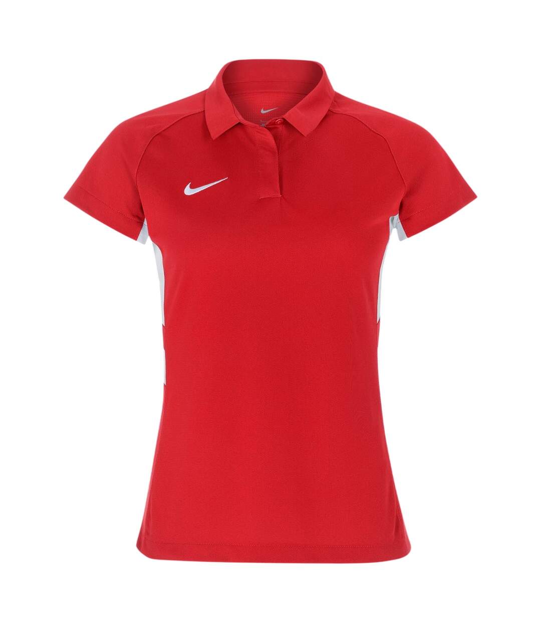 Polo Manches Raglan Femme Rouge Vif Blanc Nike-1
