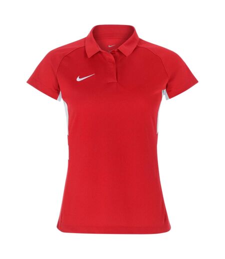 Polo Manches Raglan Femme Rouge Vif Blanc Nike