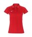 Polo Manches Raglan Femme Rouge Vif Blanc Nike-1