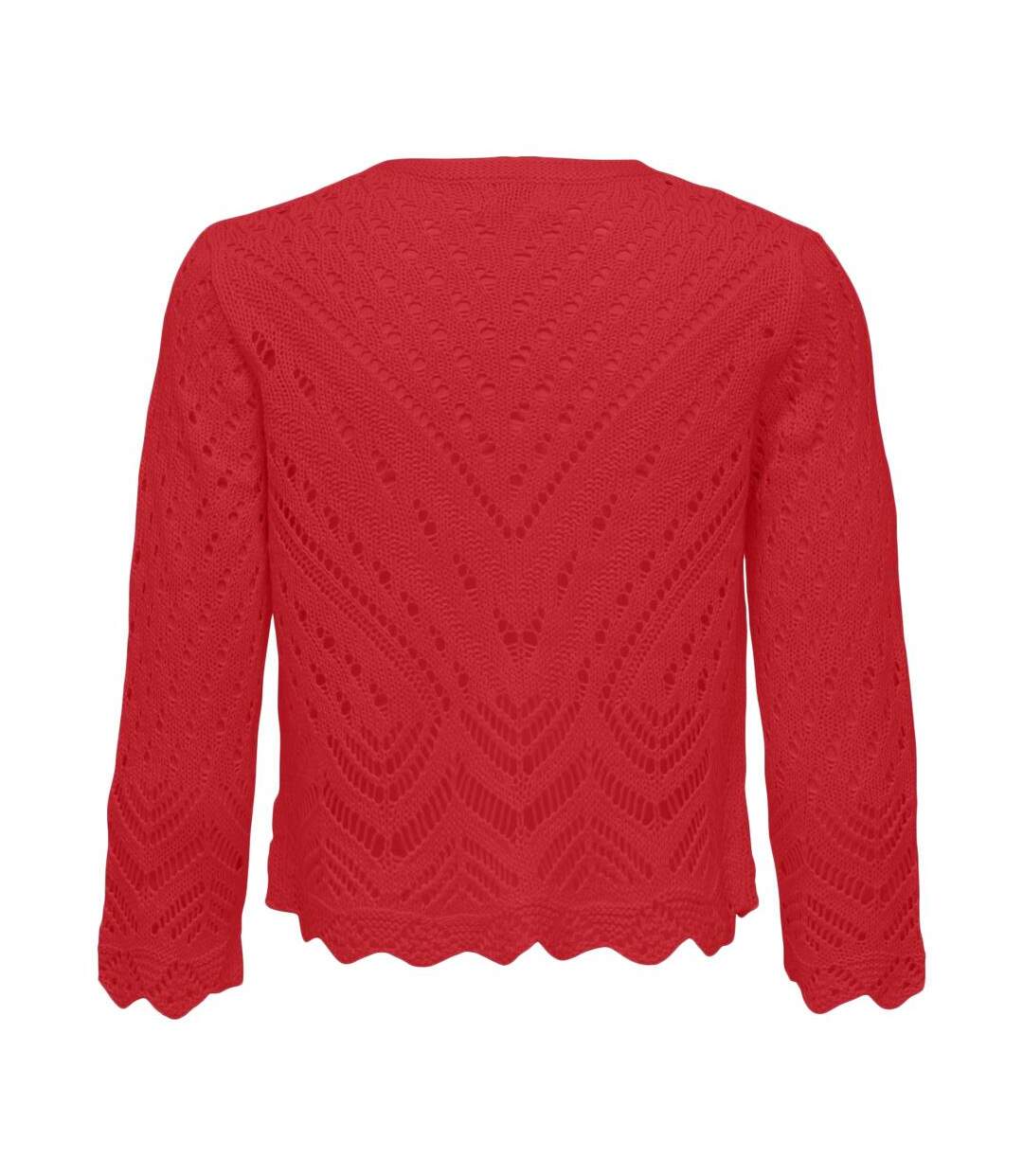 Cardigan rouge femmejdy sun 3/4 cropped - s-2