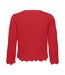 Cardigan rouge femmejdy sun 3/4 cropped - s-2