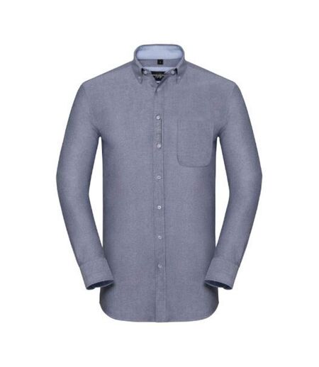 Chemise homme bleu marine / bleu Russell