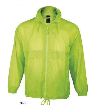 Veste coupe-vent imperméable - 32000 - vert citron - mixte homme ou femme