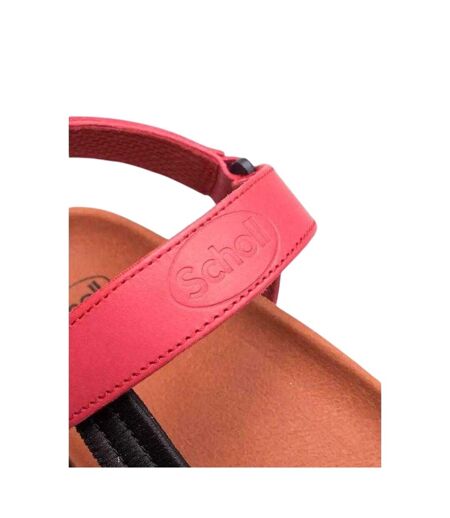 Womens/ladies Heaven Ad Leather Sandals Pink Scholl