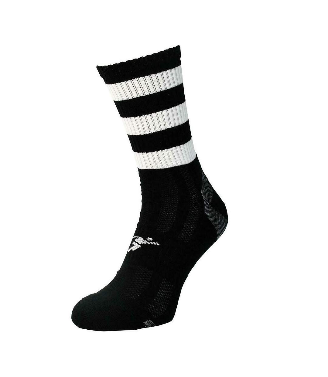 Chaussettes de football pro adulte noir / blanc Precision-1