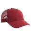 Unisex Adult Rapper 5 Panel Suede Sustainable Trucker Cap Cardinal Red Atlantis-2