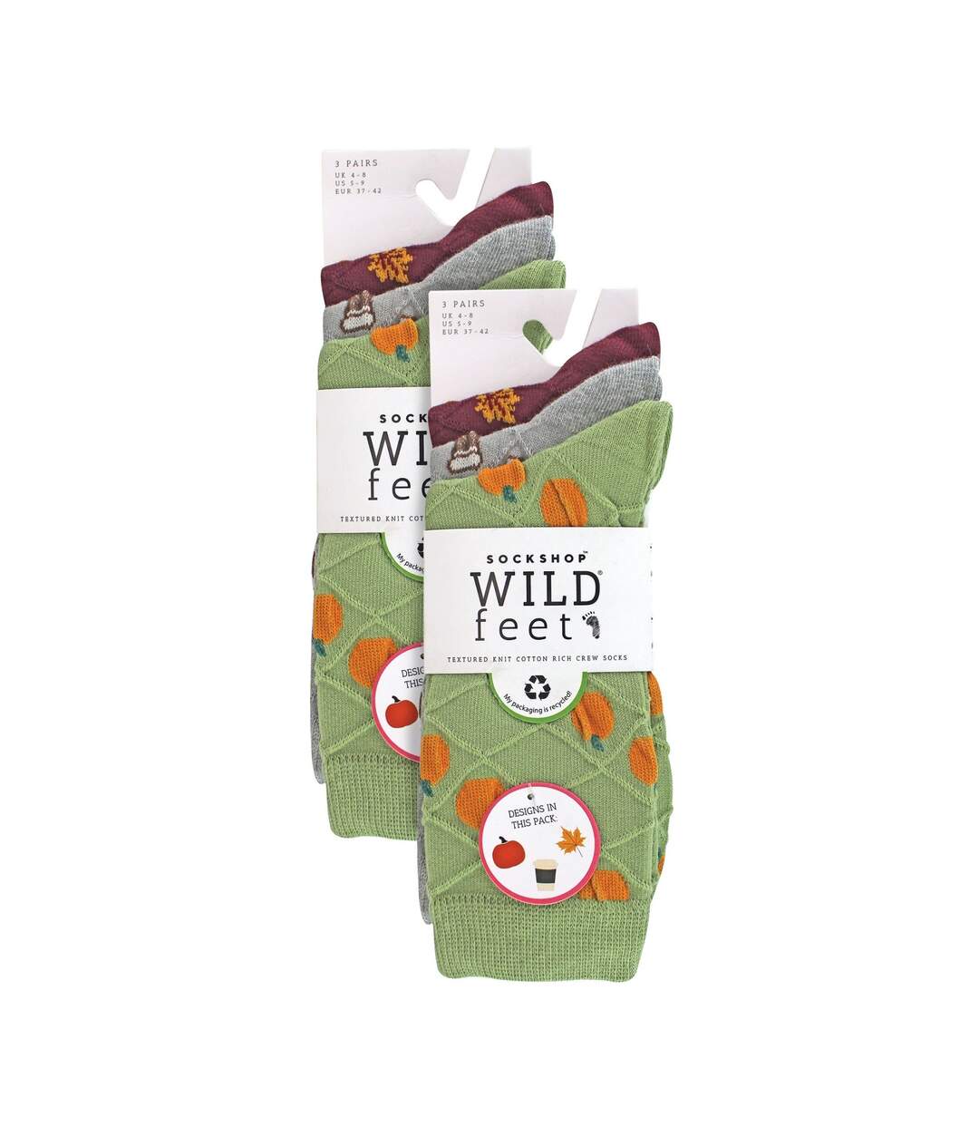 Wildfeet - 6 Paires Femme Chaussettes Tricot | D'Automne pour Bottes-2