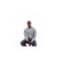 Mens Drop Shoulder Long-sleeved Sweatshirt Blue Hugo-1