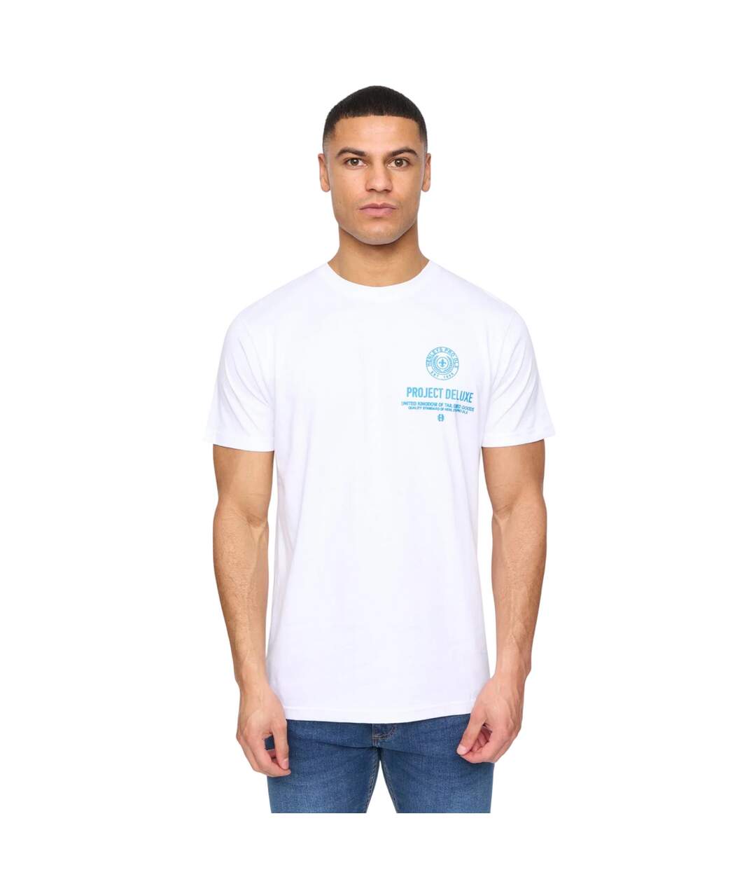 Mens Henstamp Cotton T-shirt White Henleys-2