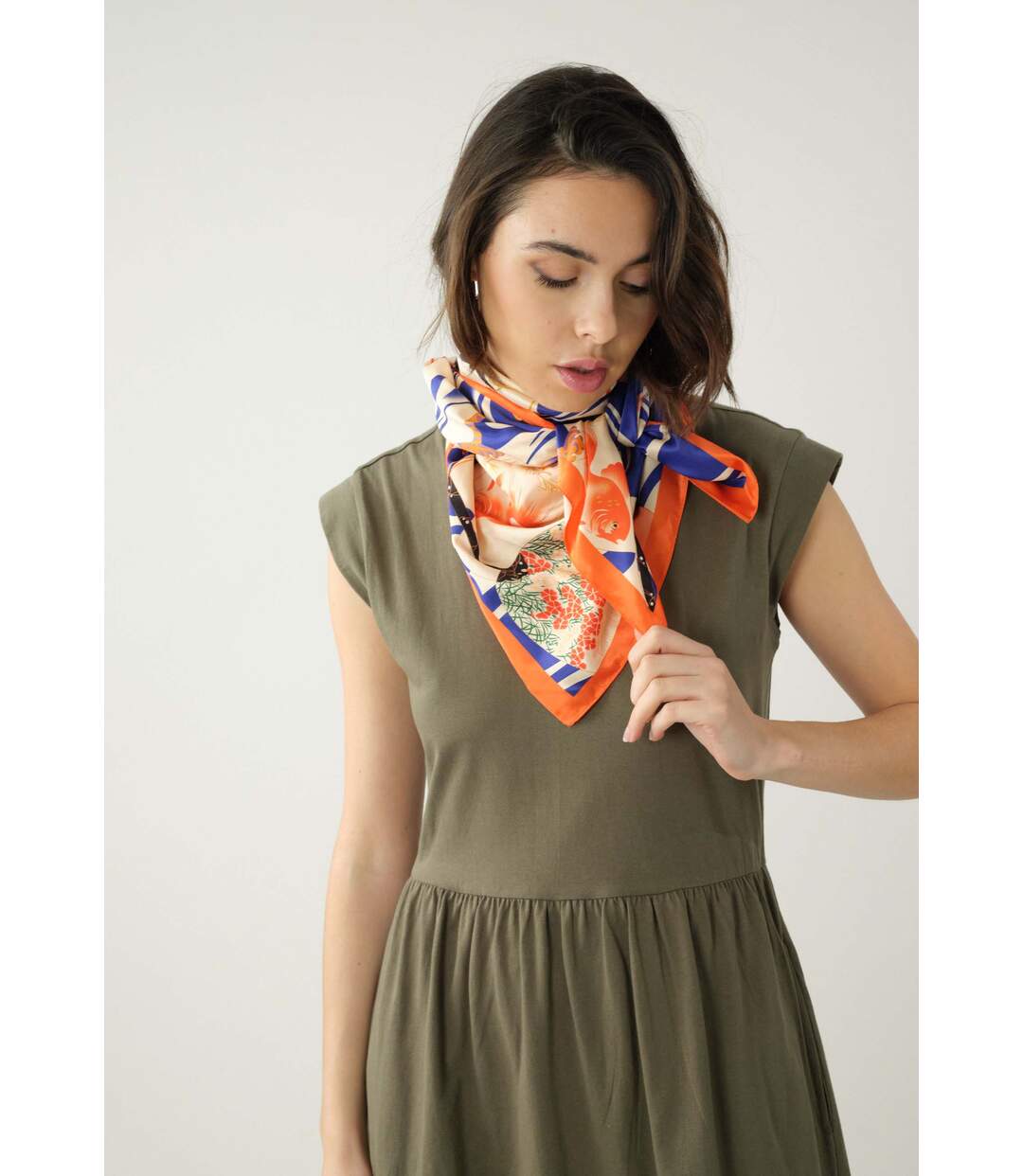 Chèche foulard à motif AIKA-4