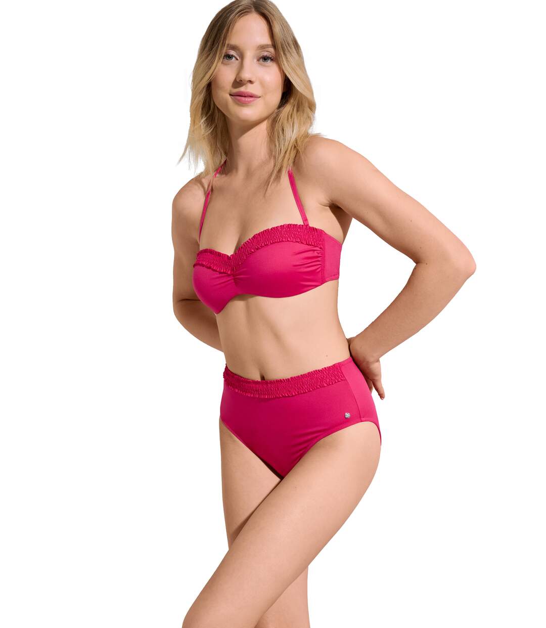 Haut maillot de bain bandeau préformé sans armatures Las Vegas Lisca-2