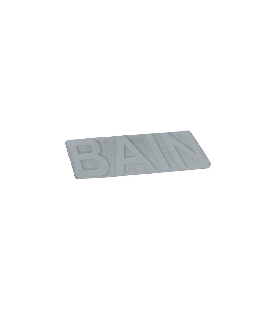 Tapis de Bain Microfibre Relief 45x75cm Gris Clair-2