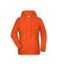 James and Nicholson Womens/Ladies Raglan Sleeved Hoodie (Orange) - UTFU1003