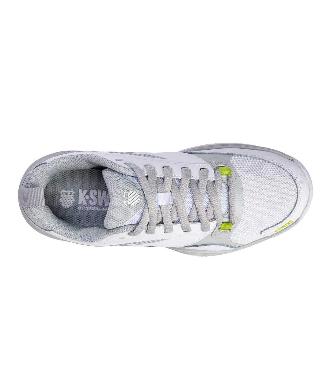 Womens/ladies Speedex Tennis Shoes White Gray Dawn K-Swiss-3