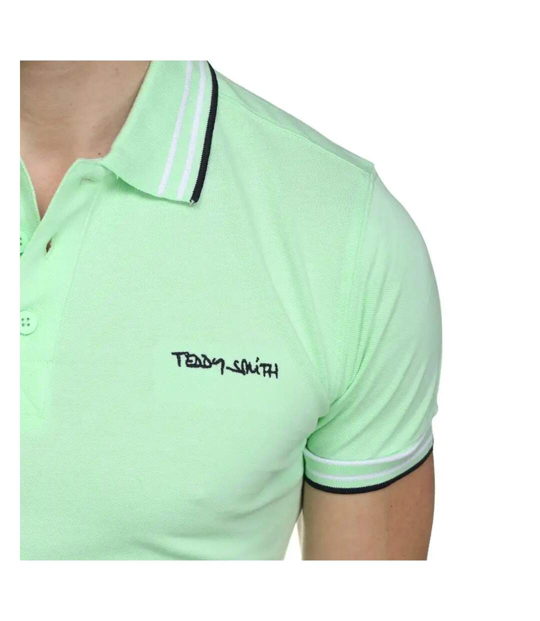 Polo Vert Homme Teddy Smith Pasian-3