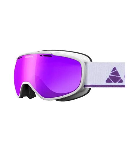 Masque de ski blanc/violet mixte cairn genius otg
